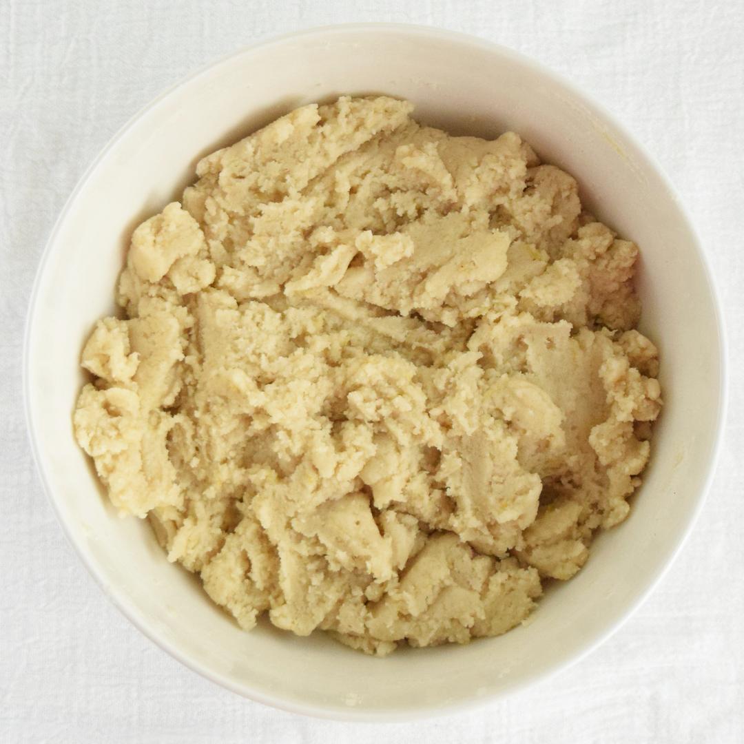 cookie dough mixed in a bowl