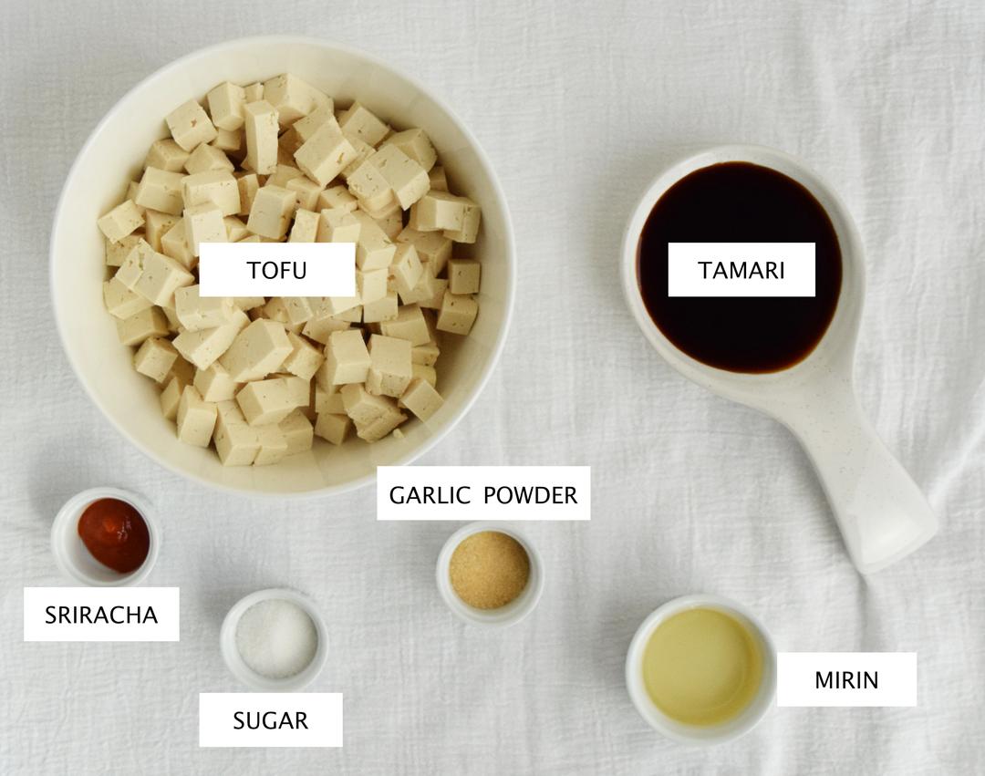 ingredients for tofu marinade