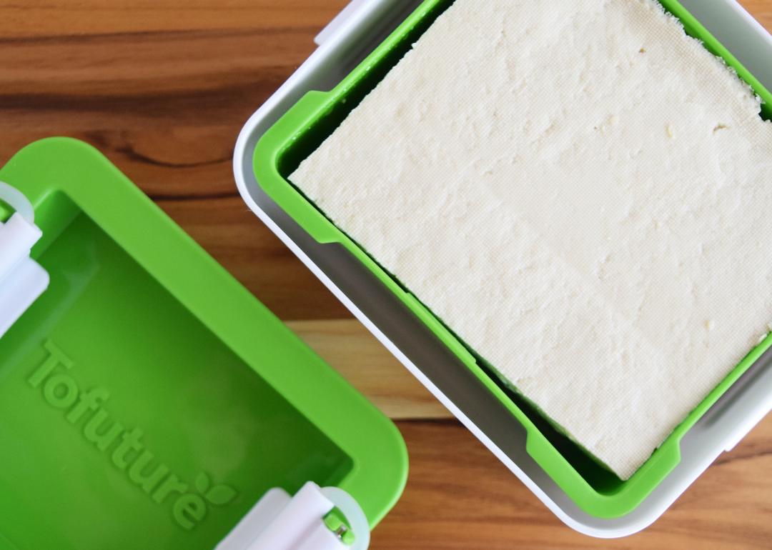 Tofu Press tofu in a tofu press